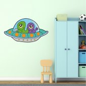 Vinilo infantil astronave