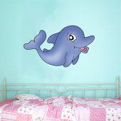 Wandsticker Delphin